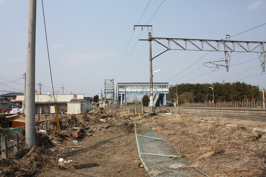 浜吉田駅の被災状況1