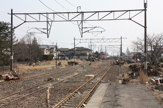 浜吉田駅の被災状況3