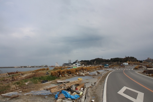 元は海水浴場があった一帯