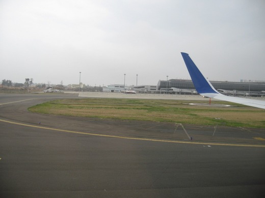 仙台空港からの飛び立ち