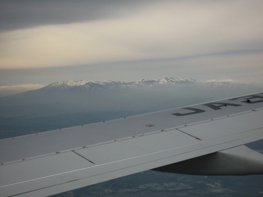 上空からの蔵王連峰
