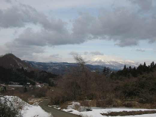 羽出庭から見た蔵王連峰